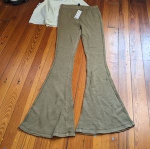 Nwt Urban Outfitters Waffle Knit Flare 